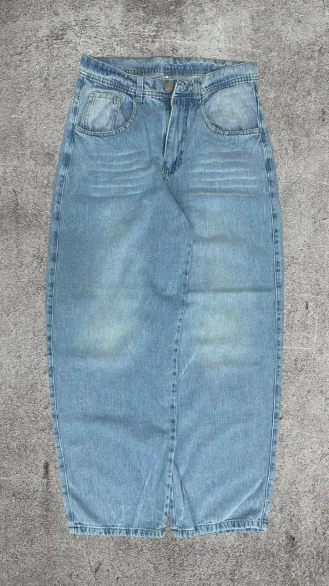 Pantalón Ice Baggy celeste de Exodus Streetwear Bariloche, corte ancho baggy